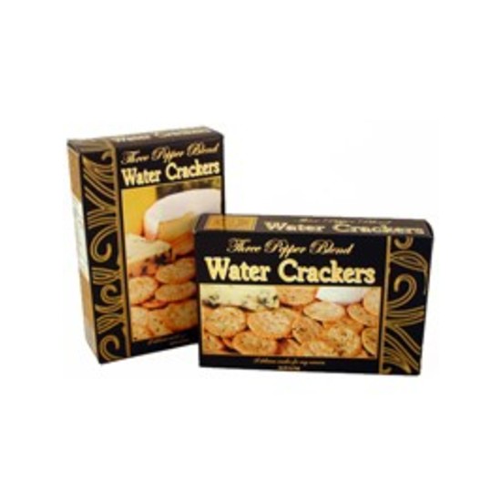 Three Pepper Water Crackers Black