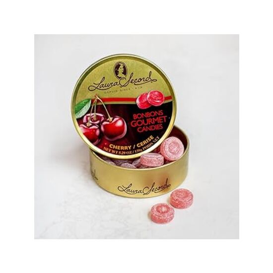 Laura Secord Candy Tin Cherry 