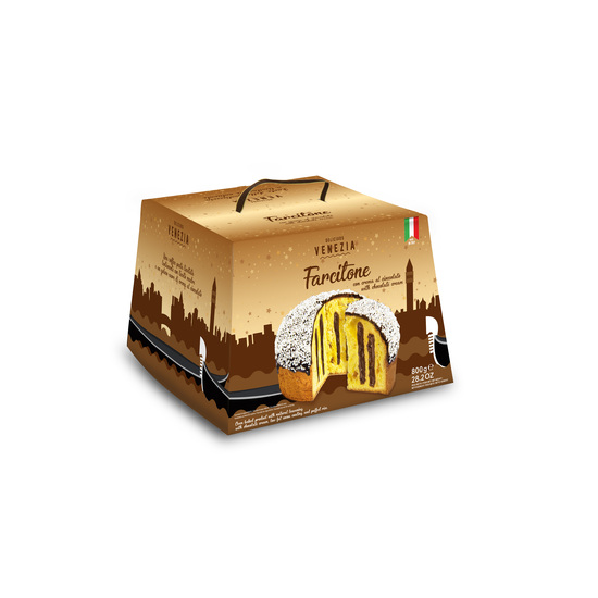 Panettone With Chocolate Cream 