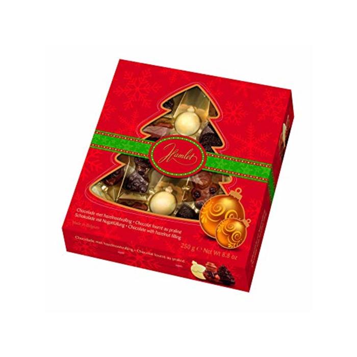24 Boules de Noël Garnies de Pièces en Chocolat 864 g Hamlet